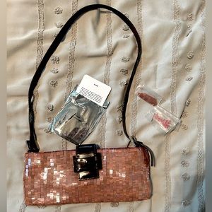 Vintage pink sequin Fendi shoulder bag